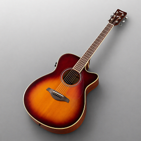 Трансакустическая гитара Yamaha FSC-TA BROWN SUNBURST