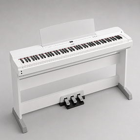 Цифровое пианино с подставкой и блоком педалей Yamaha P-255WH Set