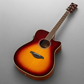Трансакустическая гитара Yamaha FGC-TA BROWN SUNBURST