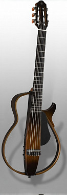 Электроакустическая гитара - Silent Yamaha SLG200N TOBACCO BROWN SUNBURST